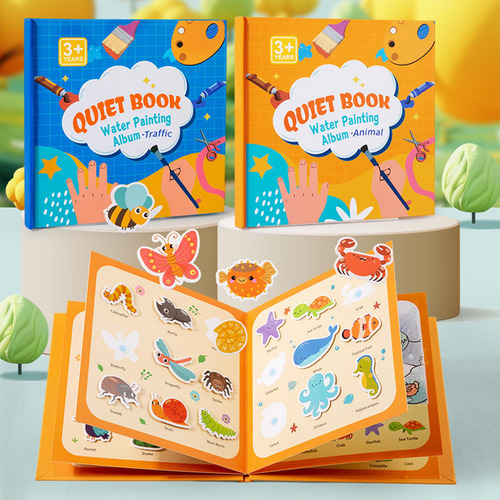 Libro De Pegatinas De Gelatina Reutilizable 3d, Juego Animal