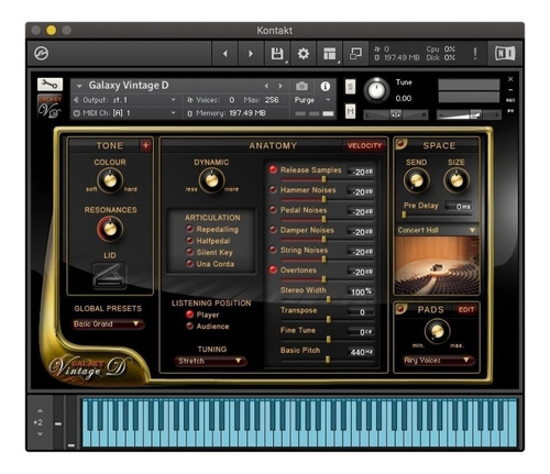 Librerias Kontakt - Galaxy Vintage D Piano