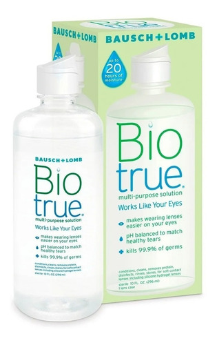 Bio True 300ml Solucion Multiprosito Lentes De Contacto