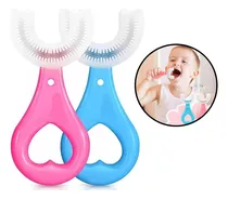 Comprar 2 Cepillos De Dientes En Forma De U Limpieza 360 Para Niños