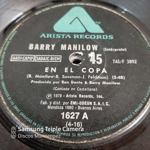 Simple Barry Manilow Arista Records C16