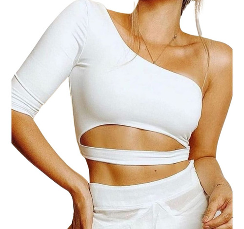 Croptop Básico Poliester Licrado - Ref 013 (bajo Pedido)