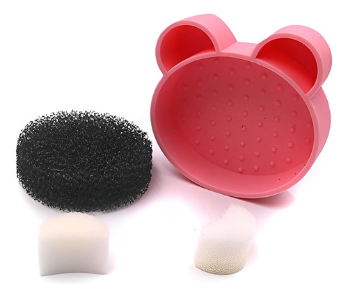 Esponja De Silicone Limpeza Pincel De Maquiagem Multiuso