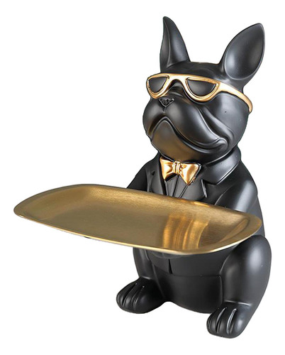 De Resina Bandeja De Almacenamiento Decorativa Negro Medio
