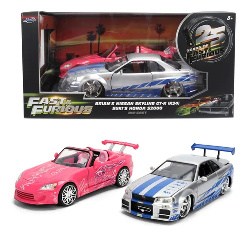 ミニカー Jada Toys 1/24 Fast and Furious set Conjunto De Fundição Sob Pressão Jada Toys Fast & Furious O