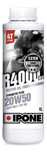 Aceite Moto R4000 Rs 4t Semisintetico 20w50 1l Ipone