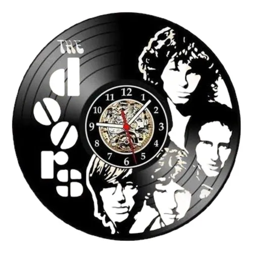 Relógio De Parede, The Doors, Rock, Retrô, Disco De Vinil