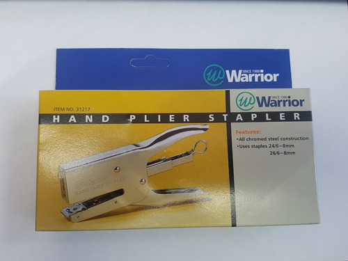 Engrapador Tipo Alicate Warrior Para 25hojas