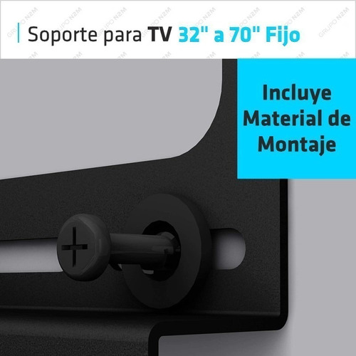 Imagen 3 de 10 de Soporte Tv Led Lcd Smart 32-70 Pulgadas Fijo Extra Chato
