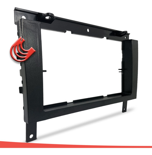 Imagem 3 de 8 de Moldura Painel 2 Din Multimidia Dvd Mp5 Gol G3 Parati G3 Saveiro G3 - Preto