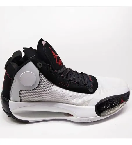 Botas Zapatos Jordan 34 Caballeros Blanca Negra Zoom Xxxiv