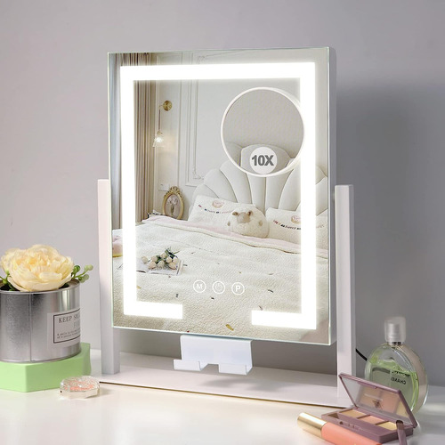 Espejo De Maquillaje Con Luces, Espejo De Tocador Iluminado