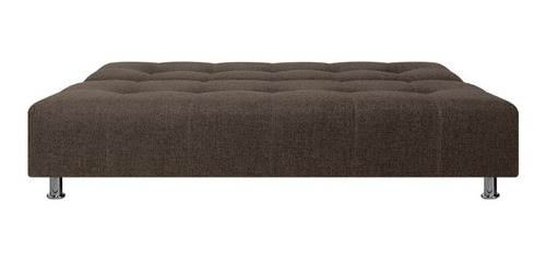 Imagen 4 de 8 de Combo Sofá Cama George Con Brazos Tela + Puff Baúl + Coffee