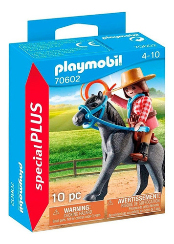 Muñeco Jinete Del Oeste Playmobil Especial Plus 70602