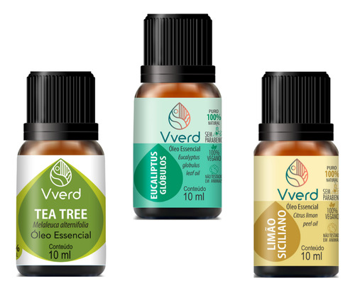 Kit Vverd: Óleos Essenciais Para Defesa Natural