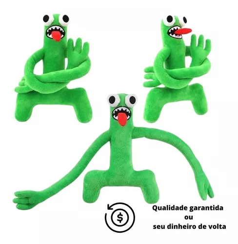 Green boneco de pelúcia Rainbow friends Roblox