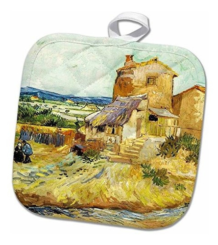 Soporte Para Macetas De Pintura 3d Rose Van Gogh Old Mill, 8