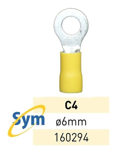 Terminal Preaislado, Ojal C4 160294  X50un Termiplast Lct | Symnet