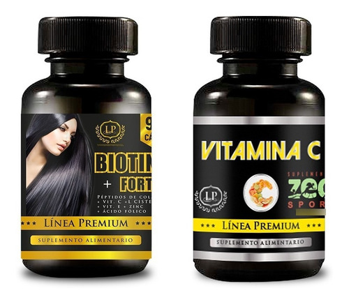 Imagen 1 de 1 de Biotina Péptidos De Colág. Vit C E Zinc Á Fólico L Cisteína