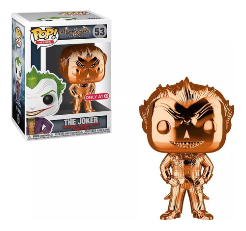 Funko Pop Dc Batman Arkham Asylum The Joker Orange Chrome