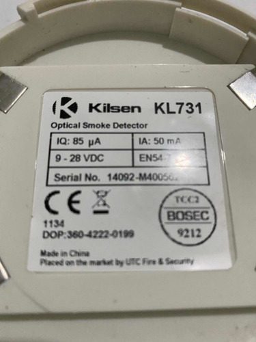 Detector De Fumaça Kilsen Kl 731