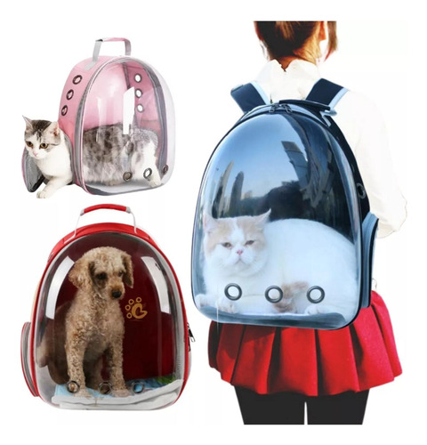 Mochila Pet Acrílico Para Cachorro Gato Cão Visão Panorâmica