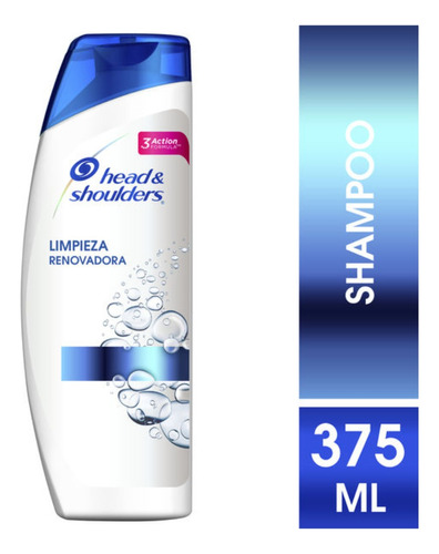 Pack 3 Shampoo Head & Shoulders Limpieza Renovadora