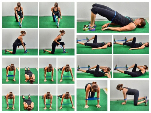 Imagen 3 de 7 de 5 Bandas Elásticas Isométricas Gimnasio Ejercicios 1°calidad