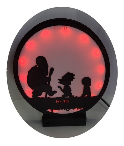 Lámpara Dragon Ball Luz De Noche Rgb Varios Modelos