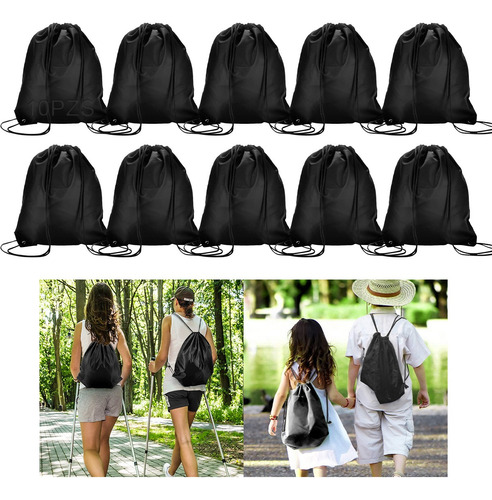 Morral 10 Bolsas Lona Cuellera Viaje Personalizada 40x35cm