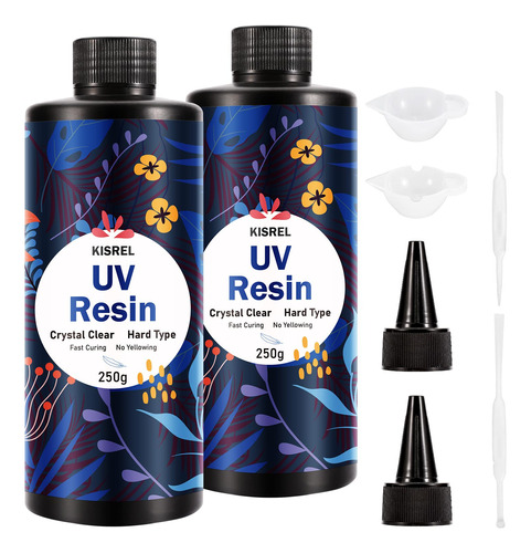 Kisrel Resina Uv De 17.64 Oz  Resina Epoxi Uv De Curado Ultr