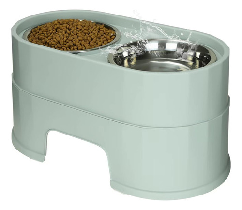 Raised Dog Bowls Stainless Steel Dog Food Dish And Pet Water