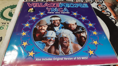 Village People Ymca (new 1993 Remix) Vinilo Maxi Uk 1993 Hit