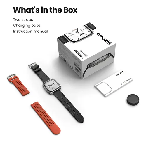Reloj inteligente Amazfit Active 2 Premium Gps con cristal de