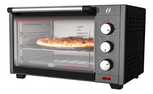 Horno Tostador Oster 30 Litros, 4 Funciones, Negro