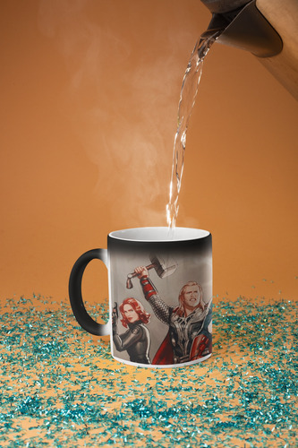 Taza Mágica Avengers Marvel Termosensible 320 Ml Avengers