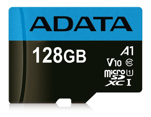 Memoria Micro Sdxc 128gb Adata V10 Clase10 A1 Juegos Full Hd