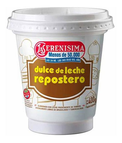 Dulce De Leche  Repostero 400 Gr L.serenis. Dulces De Leche