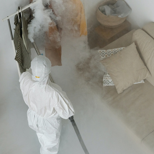 Imagen 6 de 10 de Liquido Sanitizante Para Maquina De Humo Desinfectante 3.8l
