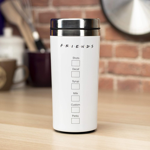 Vaso Térmico De Acero Inoxidable Friends Paladone 15oz
