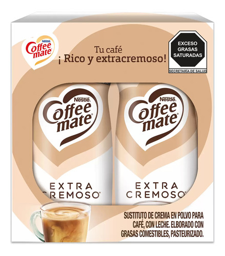 Coffee Mate Extra Cremoso Sustituto De Crema 2 Pz 550g