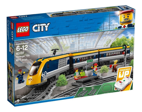 Lego City Tren De Pasajeros 60197 - Electrico 677 Pz