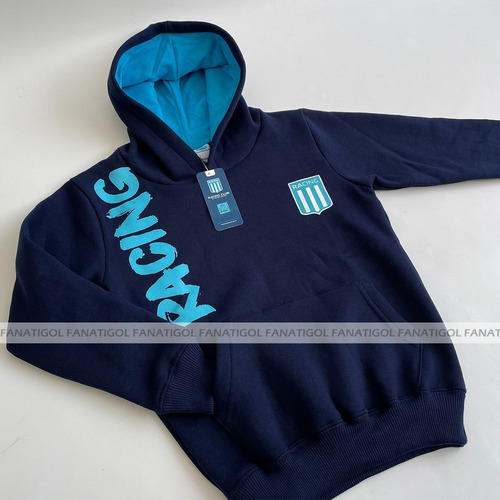 Imagen 2 de 7 de Buzo Racing Club De Niño Con Licencia Oficial Nuevo Modelo