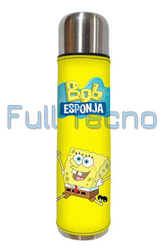 Set Matero Termo 1l Bob Esponja Excelente Calidad