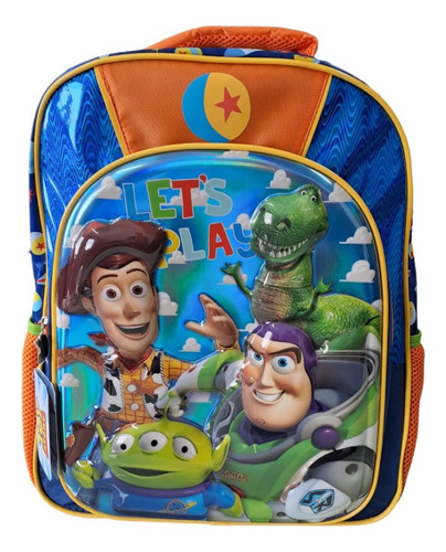 Mochila Primaria Toy Story 3d Color Azul