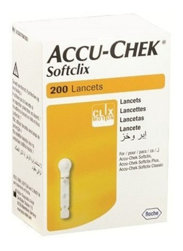 Lancetas Accu - Chek Softclix Caja Con 200 Lancetas