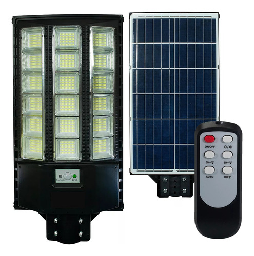 Lámpara Led Solar 600w Luminaria Suburbana Alumbrado Público