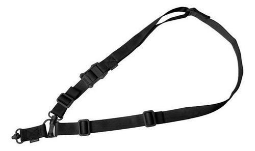 Bandoleira Tática Magpul Ms4 Dual Qd Gen2 Feita De Náilon Preta (black) Com 2 Pontos