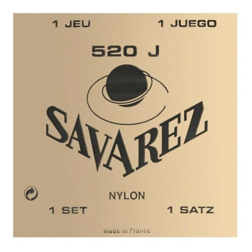 Savarez 520j Tension Alta Encordado Guitarra Clasica 