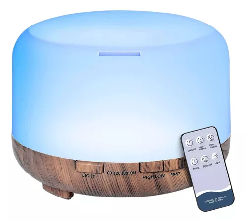 Humidificador Difusor De Aroma Con Control Y Luz